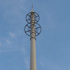 4G Çokgen Çelik Boru Telekomünikasyon Kuleleri Sıcak Rulo Çelik Q235