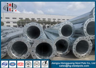 20m Özelleştirilmiş Elektrikli Galvanizli Çelik Direk Flanş Bağlantısı ISO 9001 Standardı
