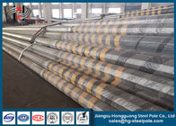 Q345 Sıcak Daldırma Galvanizli Çelik Direk ISO9001 Standart NEA Standart Aydınlık Boyalı