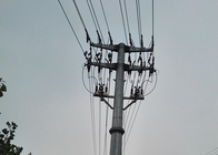 330KV Elektrik Çelik İletim Hattı Yüksek Gerilim Direği Kule Direkleri Konik