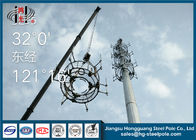 Platformlarla Yayın İçin 30m Yükseklik Telekomünikasyon Kuleleri Flanş Bağlantısı