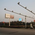 Güneş / Rüzgar Gücü Trafik CCTV Kamera Pole Sıcak Rulo Çelik Q235