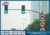 Sıcak Daldırma Galvanizli Trafik Lambası Direği, Tek Kollu Trafik Sinyal Direği