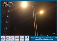 Dış Mekan RAL Tozlu Kaplamalı Galvanizli Sokak Lambası Direkleri Q345 Tek Kol