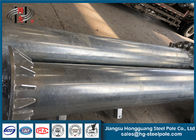 69KV 20m Elektrik Çelik Direk / Güç İletim Direkleri Galvanizli Çelik