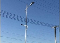 Yüksek Yol İçin Konik Poligon Tek Kol Galvanizli Yol LED Işık Direği